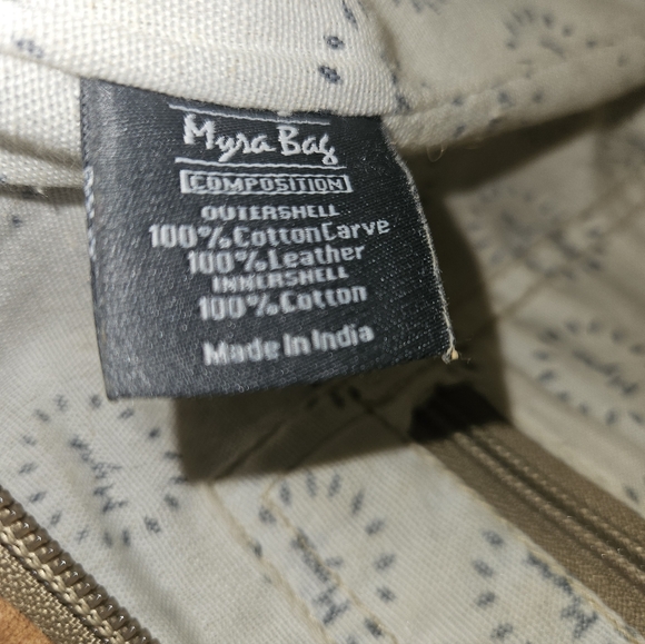 Myra Bag Western Cow Hide Front Pocket Leather Messenger Crossbody Bag - Picture 9 of 13